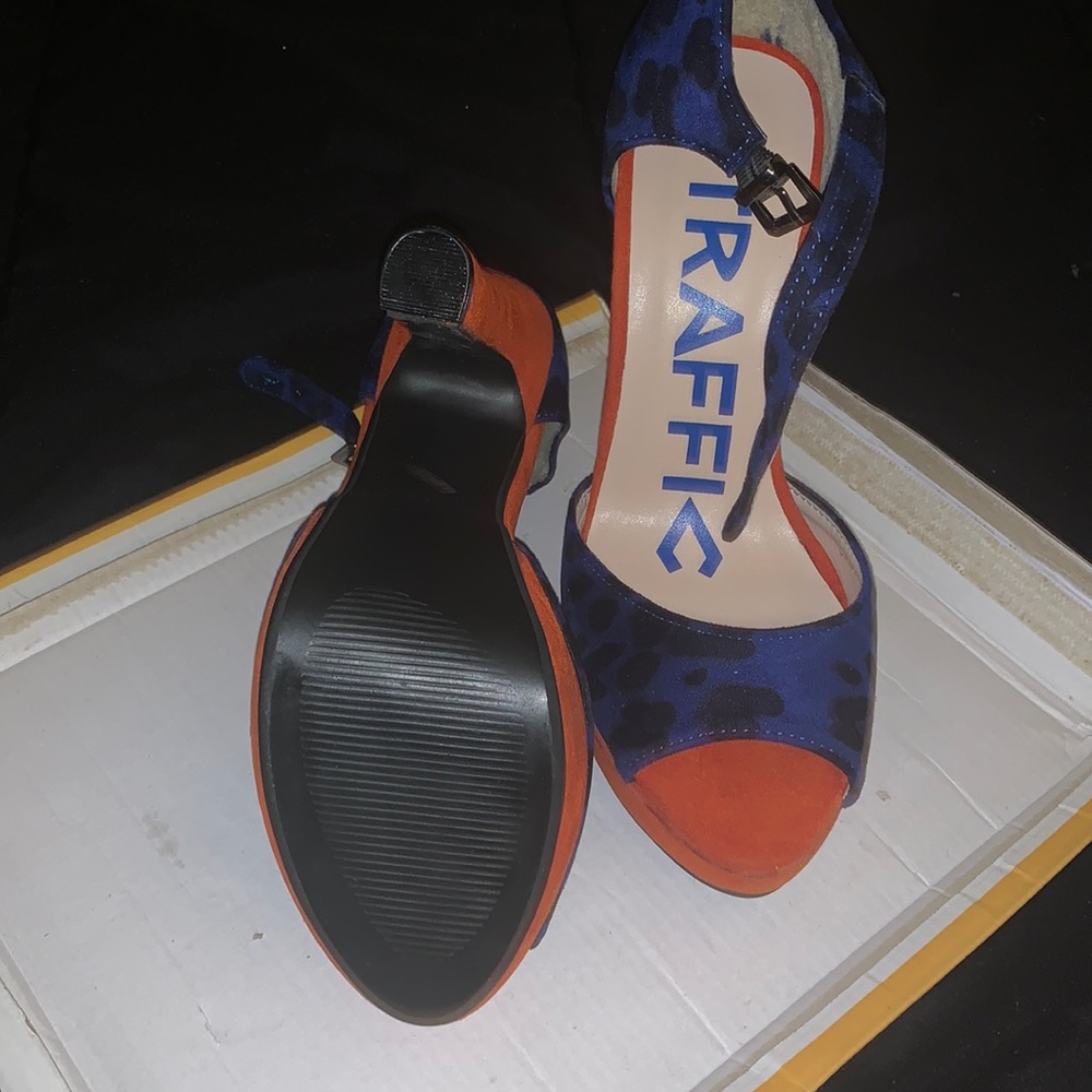 Blue&orange heels - Picture 5 of 5